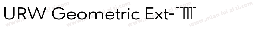 URW Geometric Ext字体转换